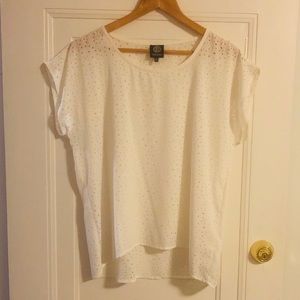 Bobeau Laser cut white top!
